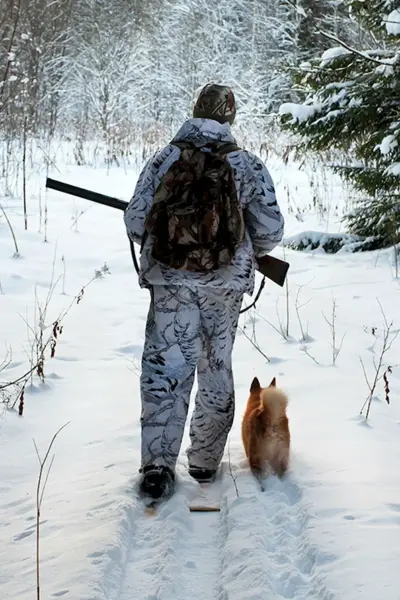 Охотник зимой