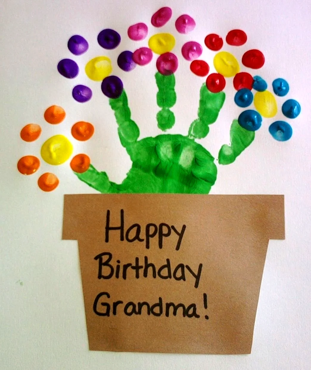 Поделки из бумаги на день рождения бабушке