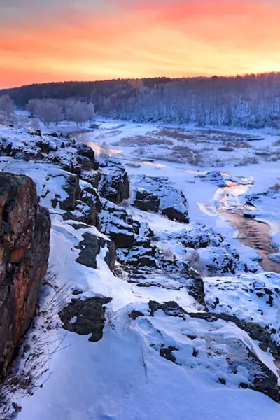 Порог Ревун Каменск-Уральский зимой